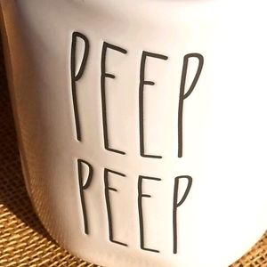 Rae Dunn Peep Peep mug with Easter basket